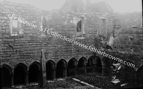 MOYNE ABBEY : CLOISTERS FROM ABOVE